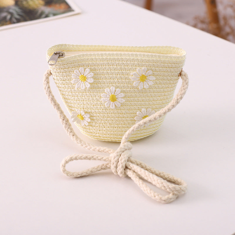 Wholesale Straw Ribbon Flower Sun Visor Set